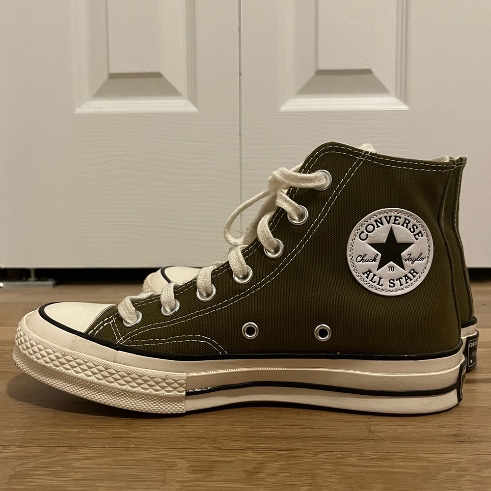 CONVERSE- Chuck 70 Canvas Seasonal - Utility/Egret/Black- Worn a few times